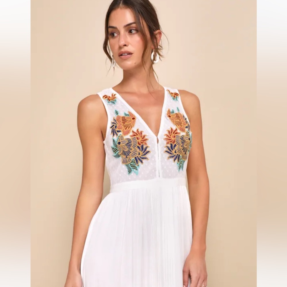 Lulus Embroidered Maxi Dress - Picture 4 of 8